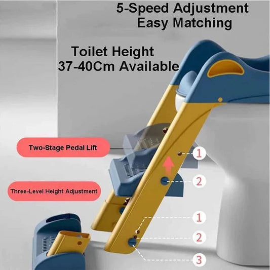 Adjustable Soft Toilet Ladderسُلَّم تدريب الأطفال على المرحاض القابل للتعديل